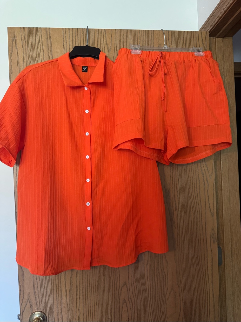 Matching shirt and shorts set